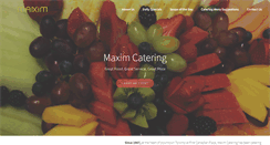 Desktop Screenshot of maximcatering.com